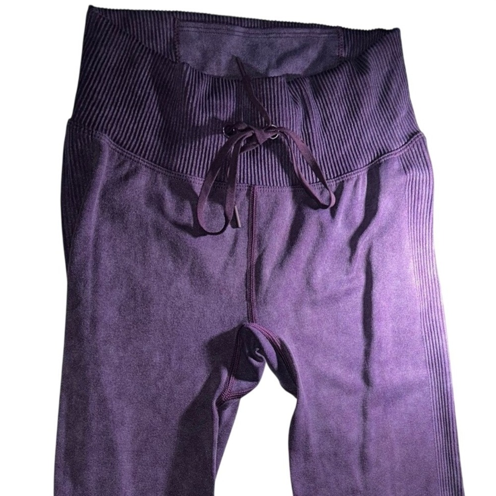 Victoria‎ Secret PINK Seamless High Waist Drawstring Leggings Purple Small